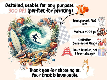 Tropical Landscapes (P2) Clipart beach printables - Wonders Artist