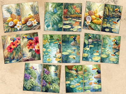 Tropical Plants (P1) exotic ephemera - Wonders Artist