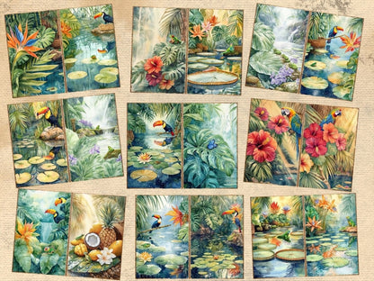 Tropical Plants (P1) exotic ephemera - Wonders Artist
