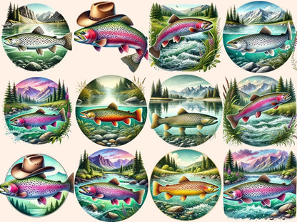 Trout Fish Clipart Cute trout art - Wonders Artist