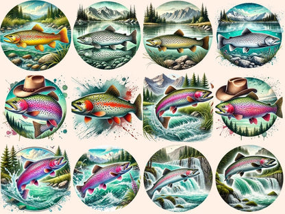Trout Fish Clipart Cute trout art - Wonders Artist
