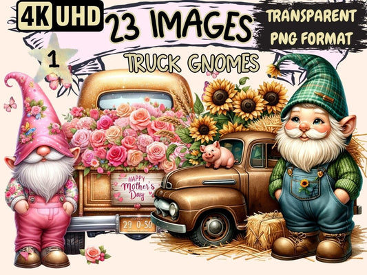 Truck Gnomes Clipart cute gnome clipart - Wonders Artist