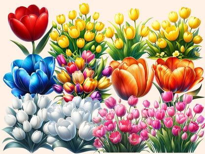 Tulips Clipart blooming tulip clip - Wonders Artist