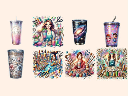 Tumbler Artists Clipart art decor - Wonders Artist