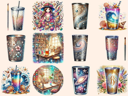 Tumbler Artists Clipart art decor - Wonders Artist