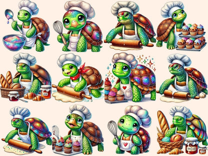 Turtle Chefs Clipart chef digital art - Wonders Artist
