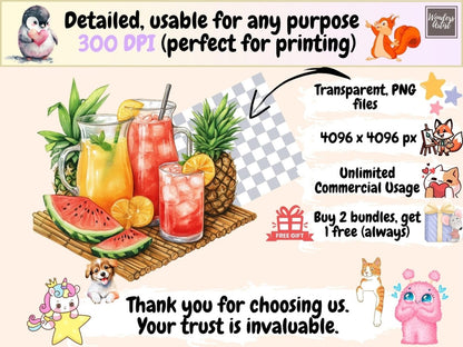 Tutti Frutti Watercolor Clipart colorful fruit png exotic fruit clipart fresh fruit clipart - WondersArtist