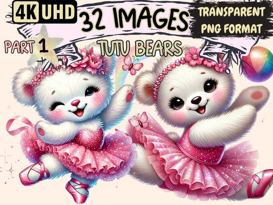 Tutu Bears Clipart ballerina bear - Wonders Artist