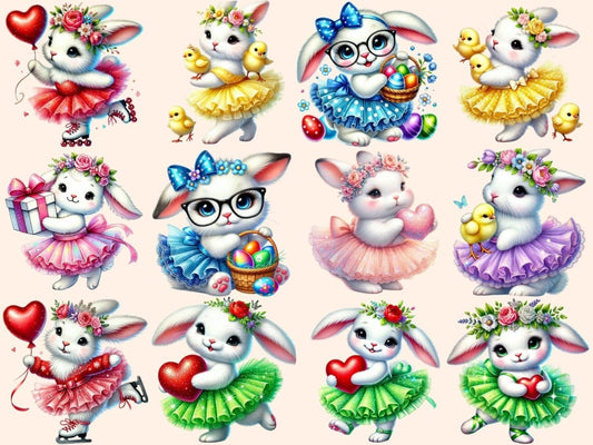 Tutu Králíci Clipart