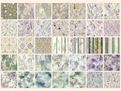 Twilight Meadow Seamless Digital Paper Celestial Meadow Art - Wonders Artist