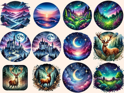 Twilight Night Clipart Dusk Graphics - Wonders Artist