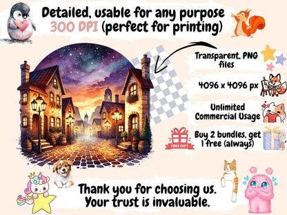 Twilight Night Clipart Dusk Graphics - Wonders Artist