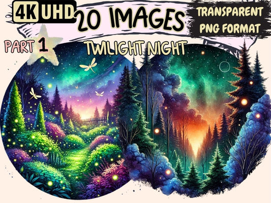 Twilight Night Clipart Dusk Graphics - Wonders Artist