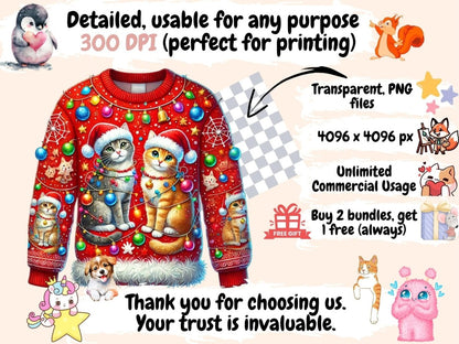Ugly Sweaters Clipart Festive Sweater PNG - Wonders Artist