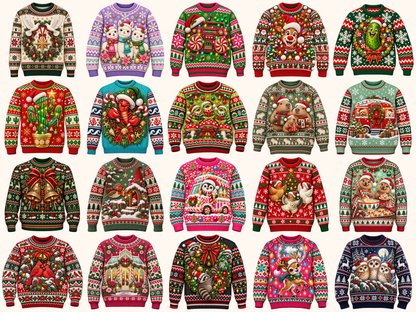 Ugly Sweaters Clipart — preview grid 3