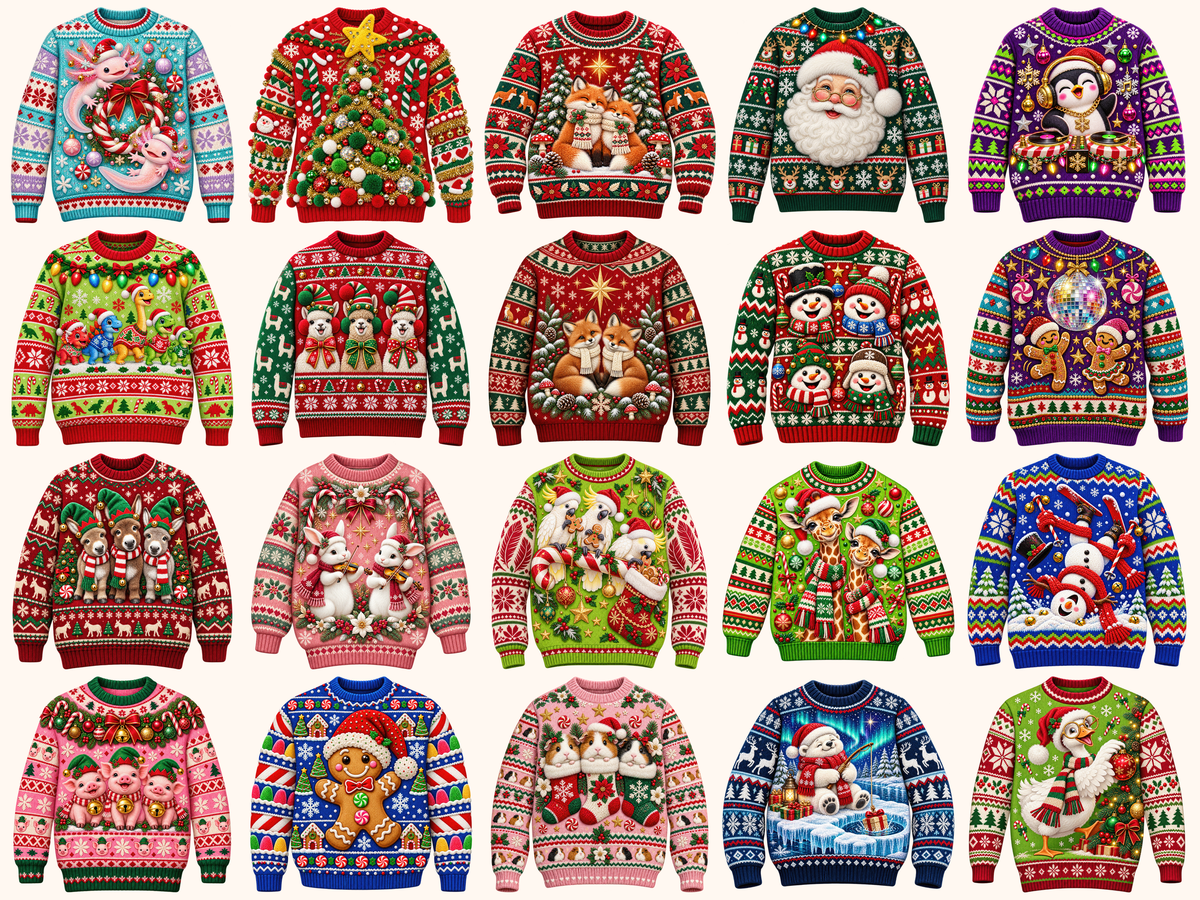 Ugly Sweaters Clipart — preview grid 4