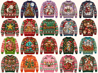 Ugly Sweaters Clipart — preview grid 5