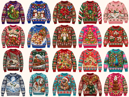 Ugly Sweaters Clipart — preview grid 9