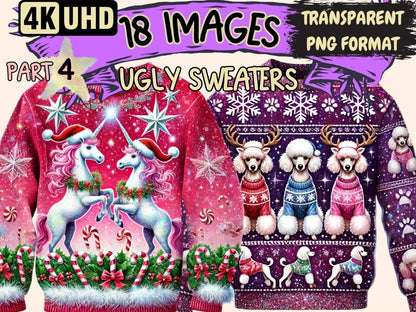 Ugly Sweaters (P4) Clipart Christmas Sweater - Wonders Artist