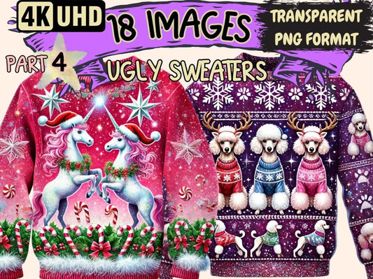 Ugly Sweaters (P4) Clipart Christmas Sweater - Wonders Artist