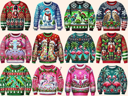 Ugly Sweaters (P5) Clipart Christmas Sweater - Wonders Artist