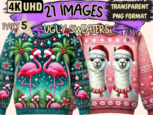 Ugly Sweaters (P5) Clipart Christmas Sweater - Wonders Artist