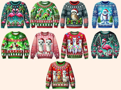 Ugly Sweaters (P5) Clipart Christmas Sweater - Wonders Artist