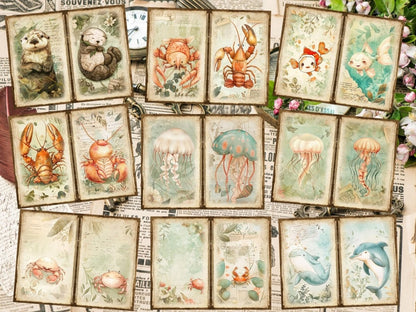 Underwater Animals Journal Pages Aquatic Scrapbook - Wonders Artist