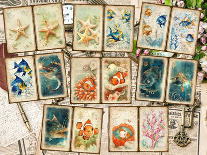 Underwater Animals Journal Pages (P2) Aquatic Scrapbook - Wonders Artist