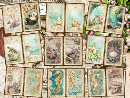 Underwater Animals Journal Pages (P4) Aquatic Scrapbook - Wonders Artist