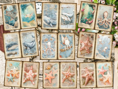 Underwater Animals Journal Pages (P5) Aquatic Scrapbook - Wonders Artist