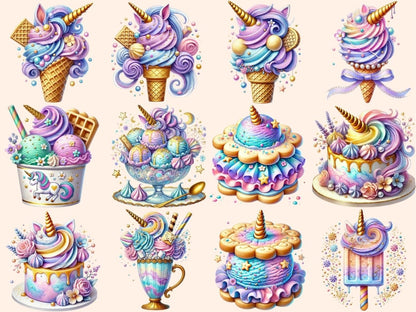 Unicorn Desserts Clipart candy clipart - Wonders Artist
