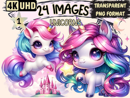 Unicorns Clipart cute clipart - Wonders Artist