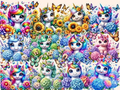 Unicorns (P3) Clipart cute clipart - Wonders Artist