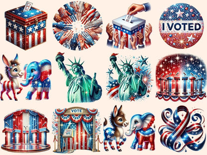 USA Election (P2) Clipart Election Art - Wonders Artist