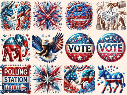 USA Election (P3) Clipart Election Art - Wonders Artist