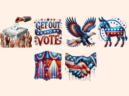 USA Election (P3) Clipart Election Art - Wonders Artist