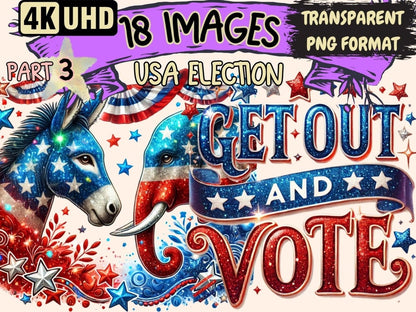 USA Election (P3) Clipart Election Art - Wonders Artist