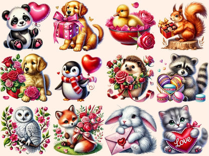 Valentine Animals Clipart Animal Clipart - Wonders Artist