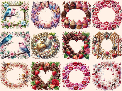 Valentine's Day Frames Clipart Cupid Frame Clipart - Wonders Artist