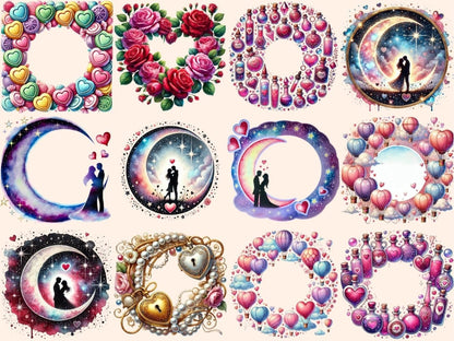 Valentine's Day Frames (P2) Clipart Cupid Frame Clipart - Wonders Artist