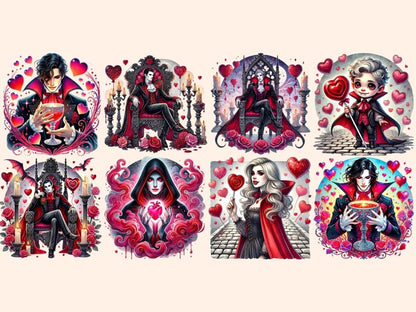 Valentine's Day Vampires Clipart Cute Vampire Designs - Wonders Artist