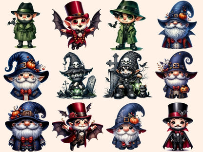 Vampire Gnomes Clipart Cute gnome art - Wonders Artist