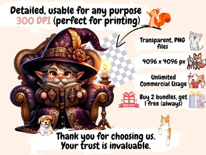 Vampire Gnomes (P2) Clipart Cute gnome art - Wonders Artist