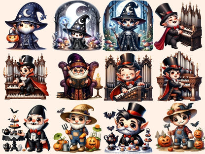 Vampire Gnomes (P2) Clipart Cute gnome art - Wonders Artist