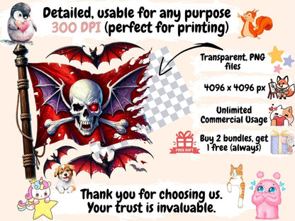Vampire Pirates Clipart Creepy Pirate PNG - Wonders Artist