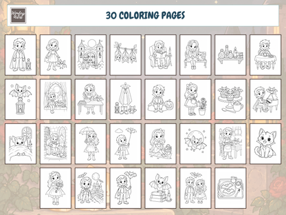 Vampires Coloring Book — preview 2
