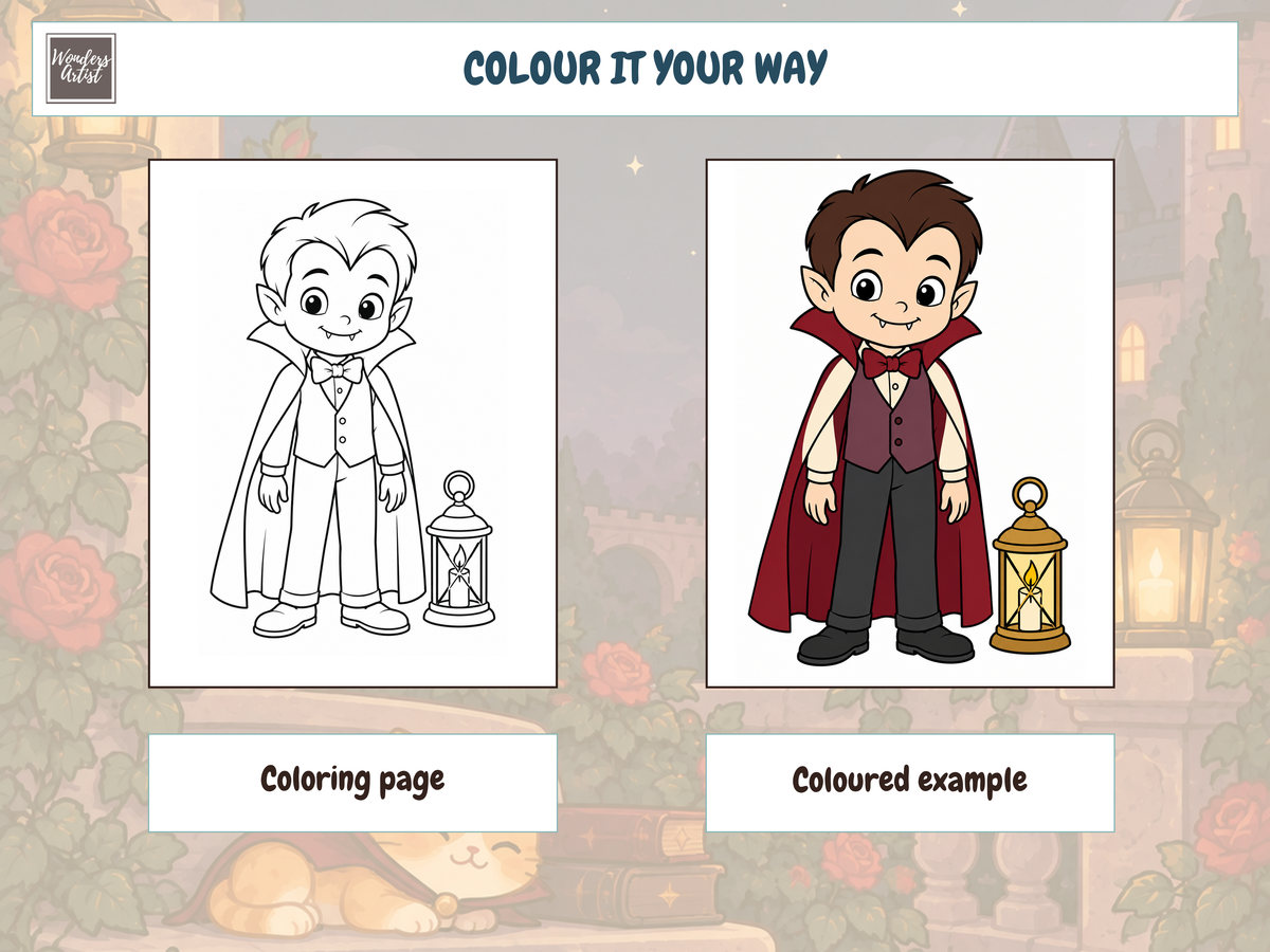 Vampires Coloring Book — preview 3