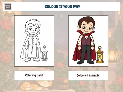 Vampires Coloring Book — preview 3