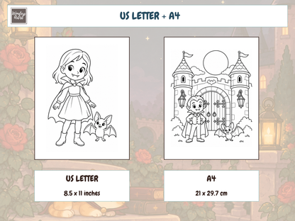 Vampires Coloring Book — preview 4